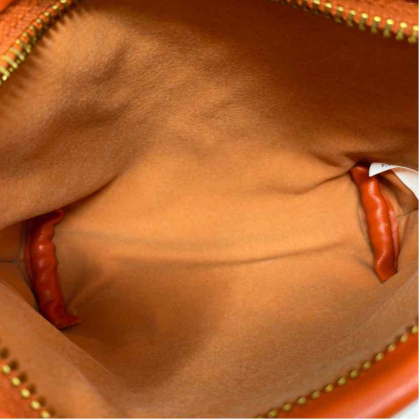 Orange faux leather Handbag