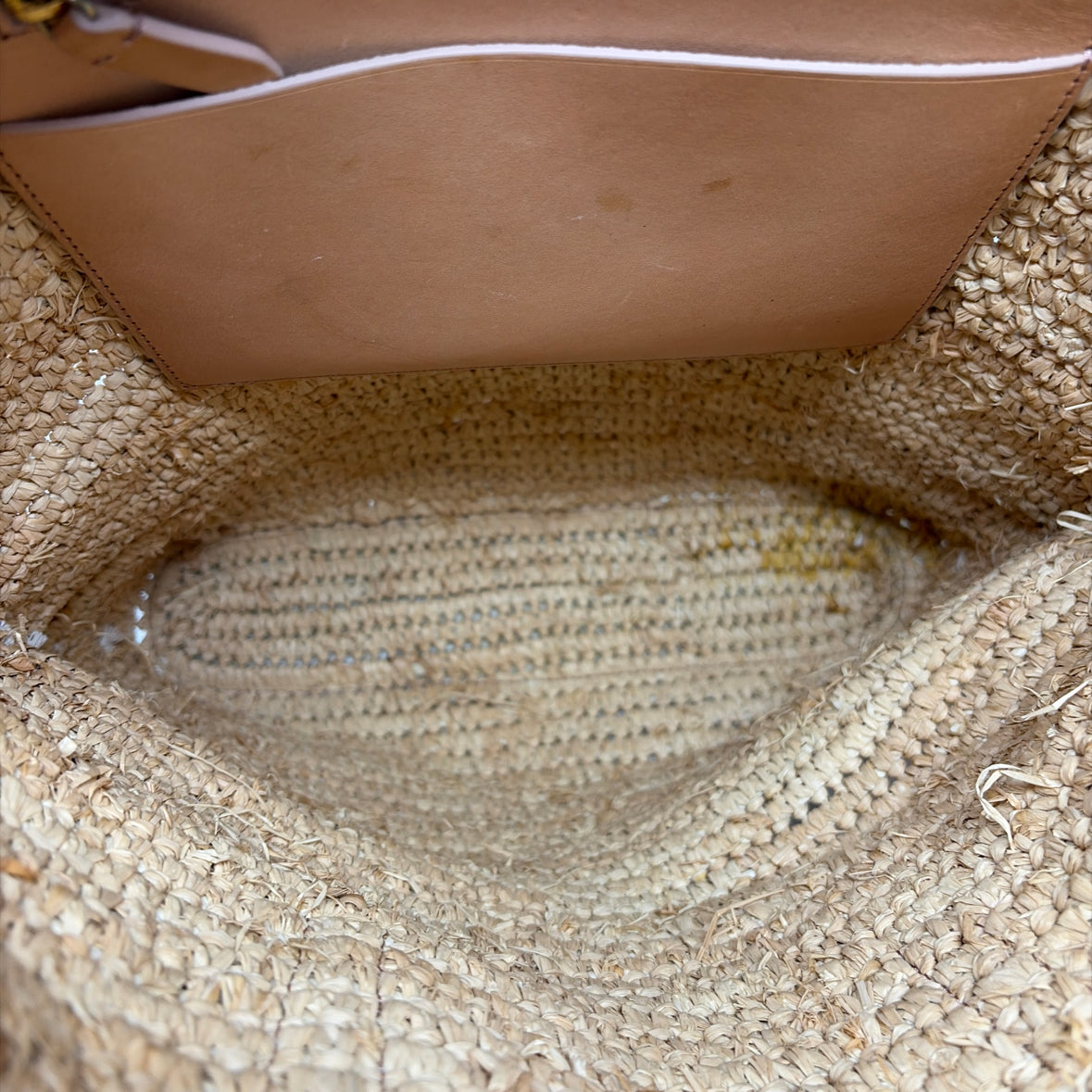 Pre-Owned Loeffler Randall Tan Woven Handbag