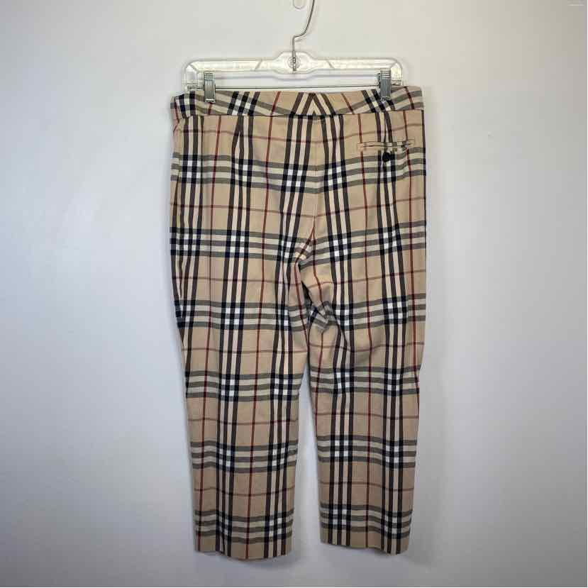 Pre-Owned Burberry Plaid Knit Women Size 12/L Designer Clothes