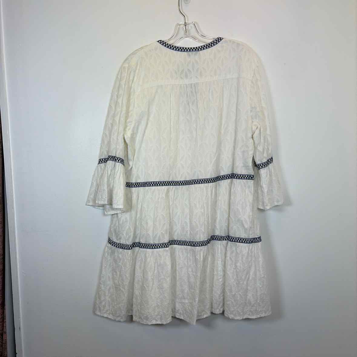 Pre-Owned Size XL Tommy Bahama White/Blue Casual Dress