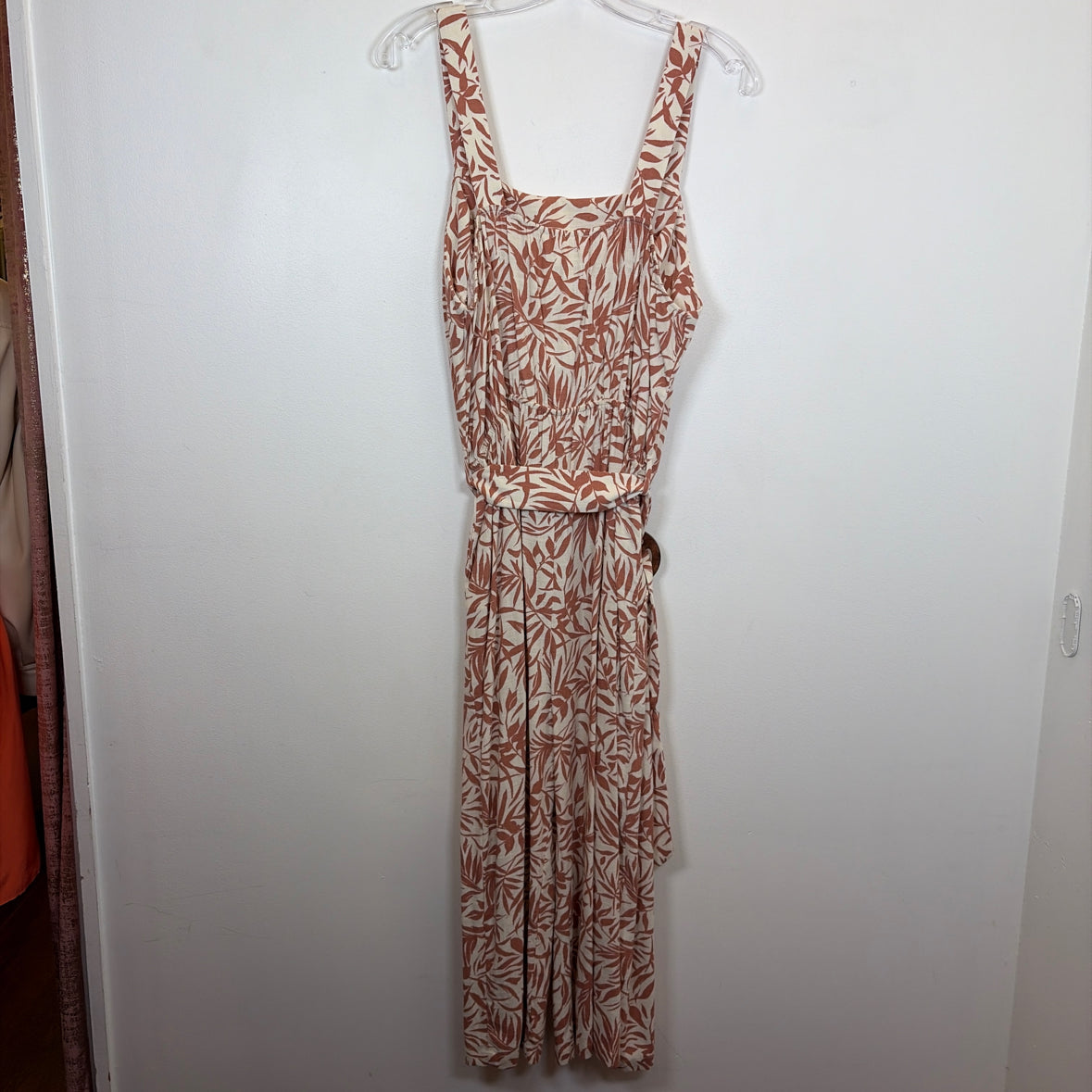 Pre-Owned Size XL Monteau Orange Multi Jumpsuit