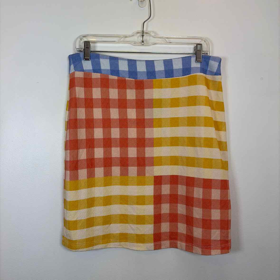 Pre-Owned Size M Anthropologie Yellow Multi Skirt