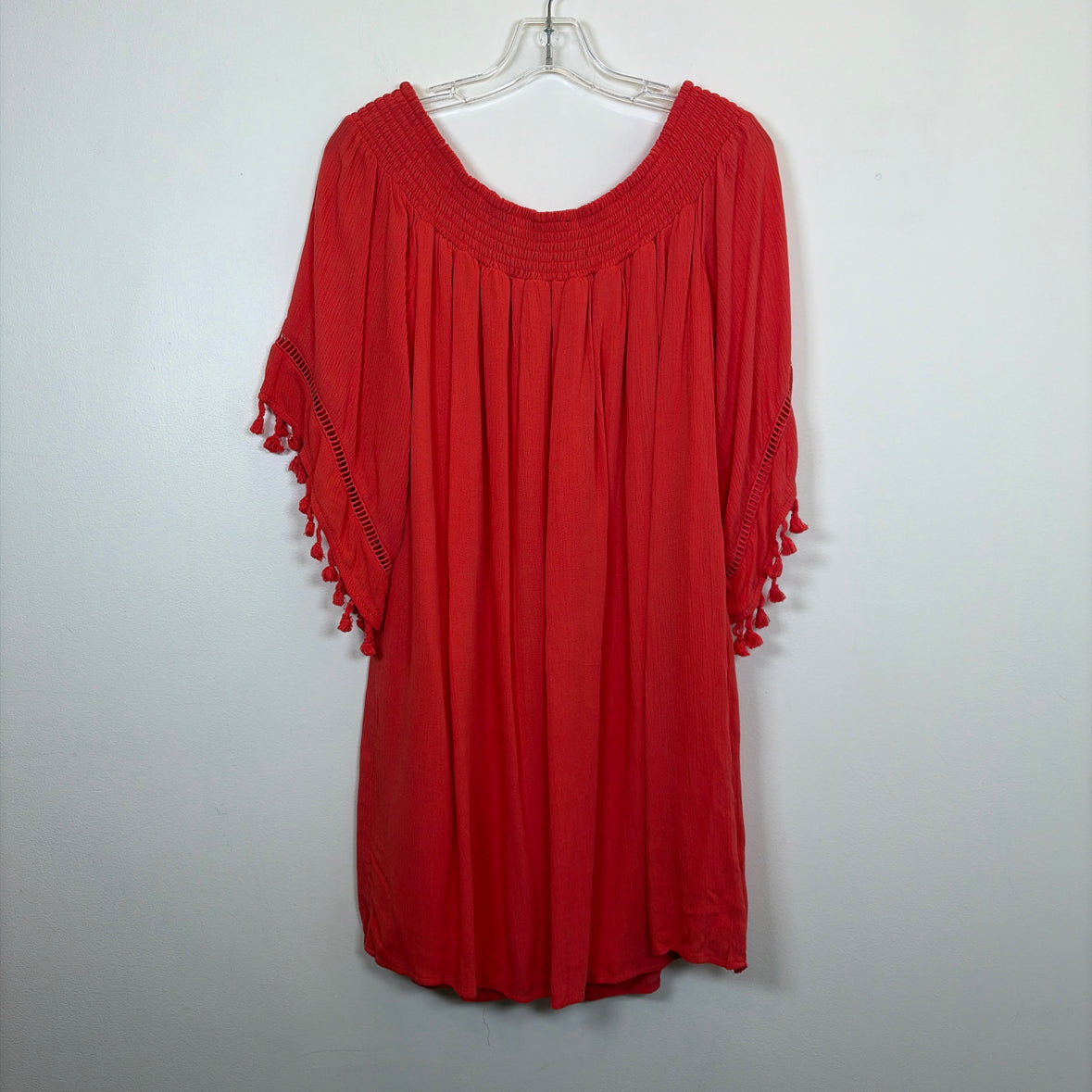 Pre-Owned Size L Design Lab Coral Casual Dress