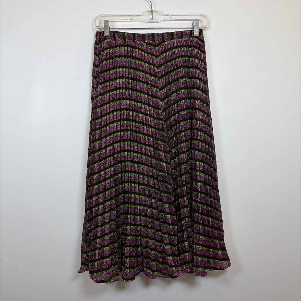 Pre-Owned Size 4/S Whistles Purple Multi Skirt