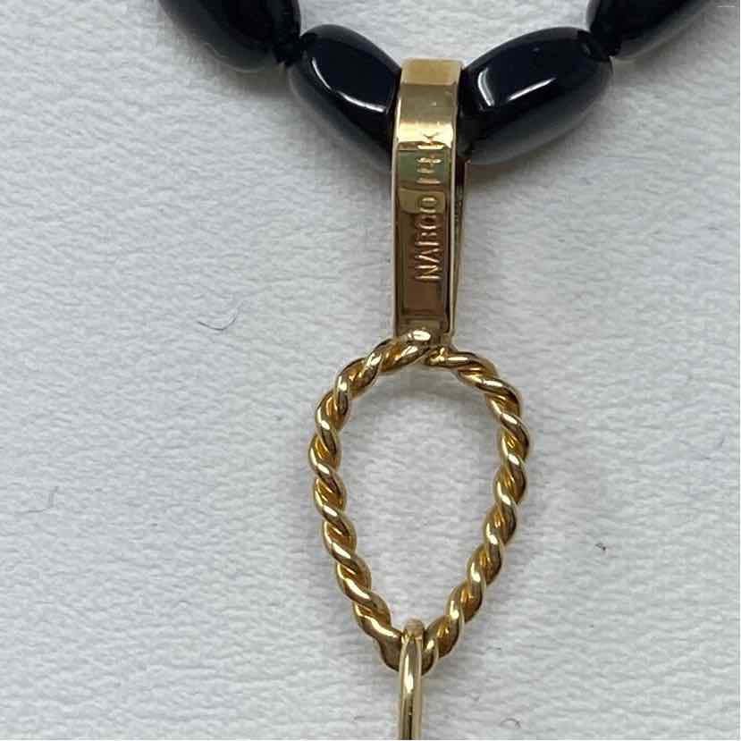 Pre-Owned Nabco Black Onyx Necklace