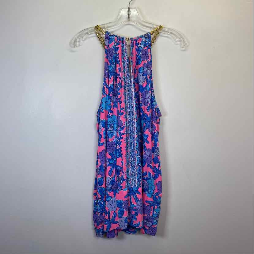 Pre-Owned Size XL Lilly Pulitzer Blue Multi Top