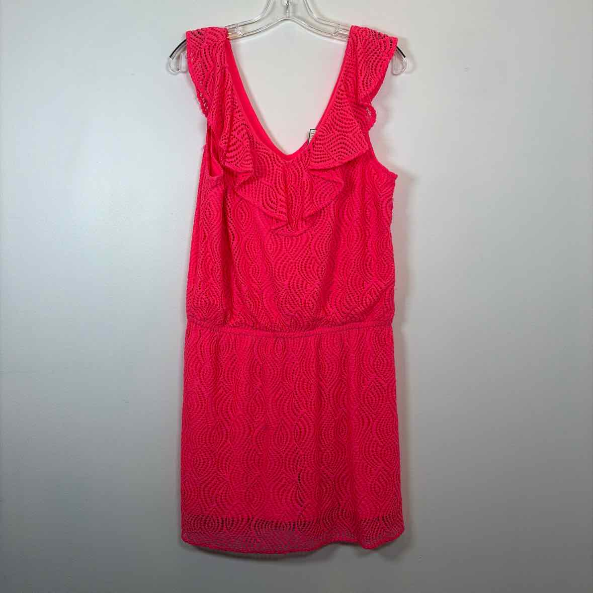 lilly pulitzer casual dress Pre-Owned Size L Pink – luckyfindsboutique Size:Diamond Knob Style:EC0026J LAYERED SKIRT LONG BEADED Roomier fit