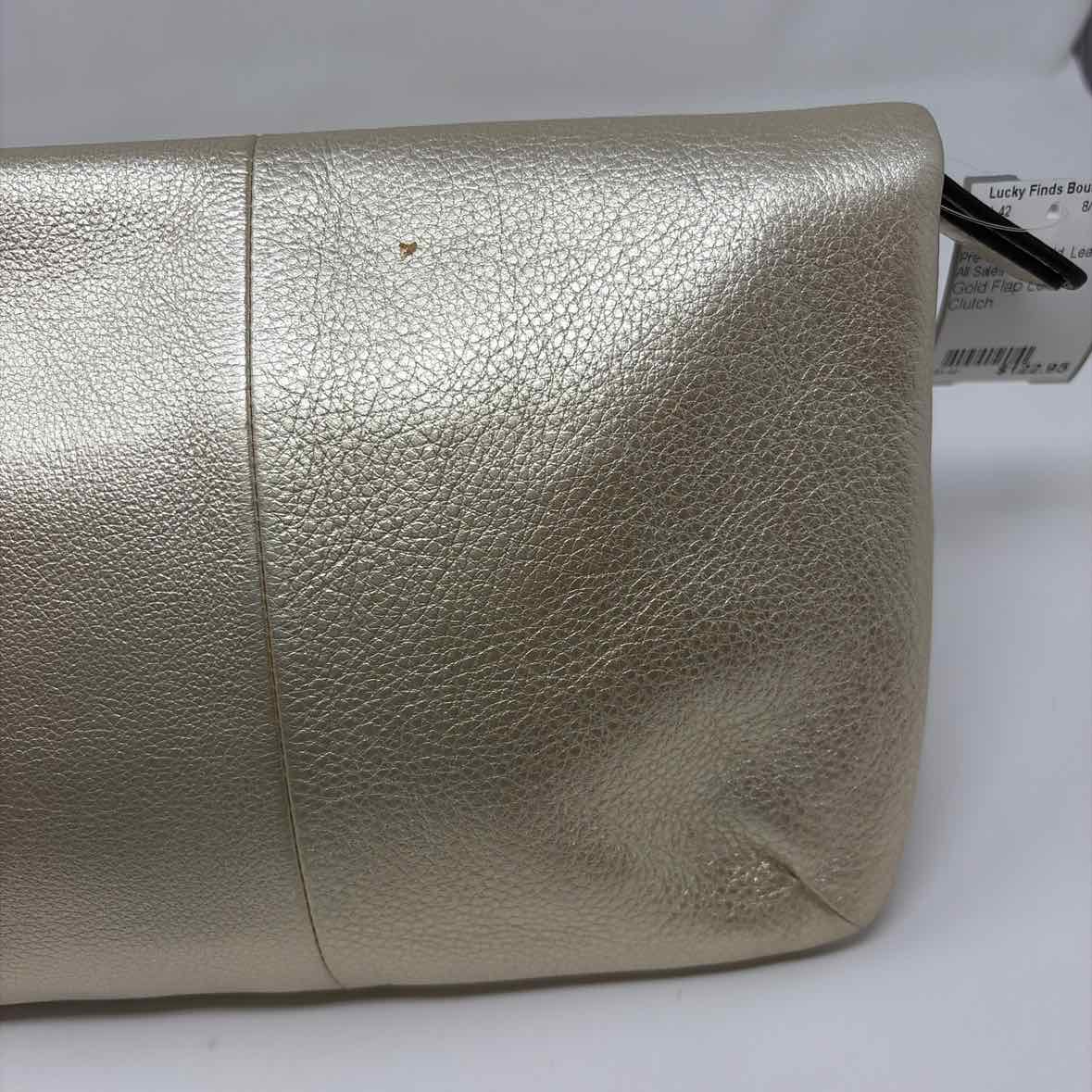 Pre-Owned Coach Gold Leather Handbag