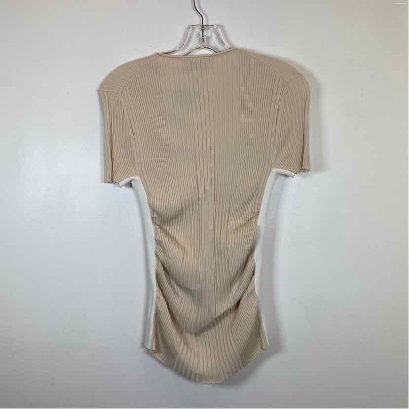 Pre-Owned Size M Tory Burch Tan/White Top