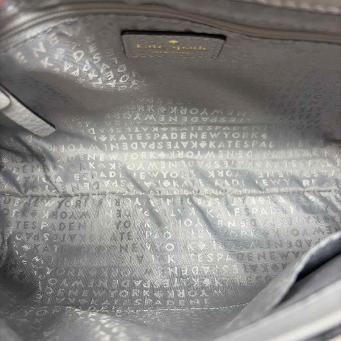Pre-Owned Kate Spade Gray Leather Handbag