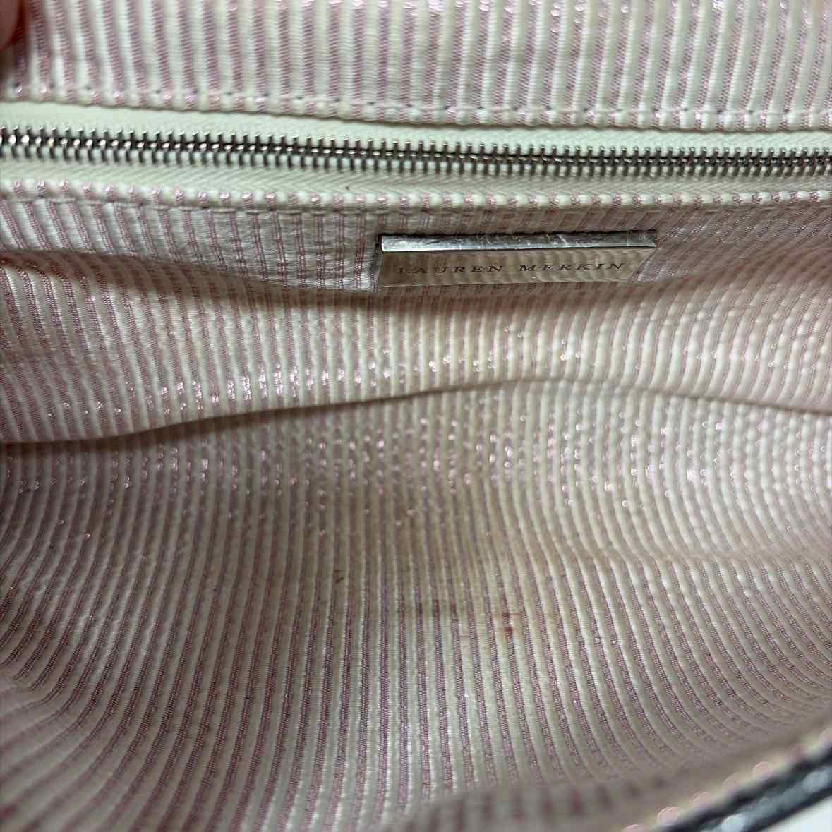 Pre-Owned Lauren Merkin Silver Leather Handbag