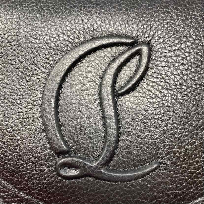 Pre-Owned Christian Louboutin Black Leather Designer Handbag