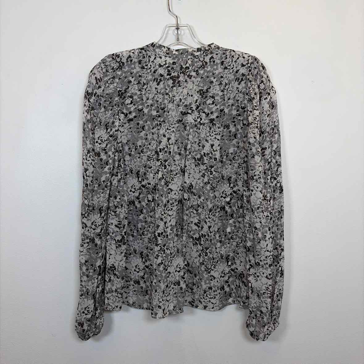 Pre-Owned Size S Red Haute Grey Top