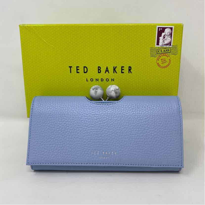 Pre-Owned Ted Baker Blue Leather Wallet