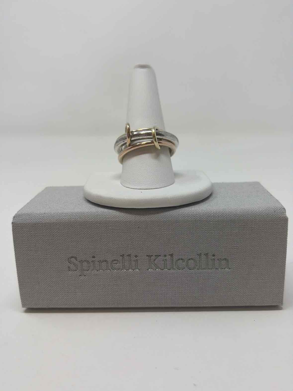 Pre-Owned Spinielli Kilcollin Silver/Gold Sterling Designer Jewelry