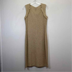 Pre-Owned Size 6/M St John Tan Casual Dress