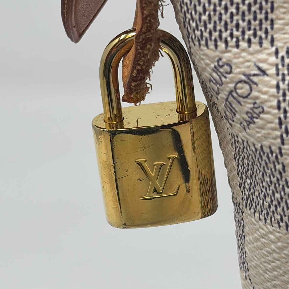 Pre-Owned Louis Vuitton Damier Azur Canvas Designer Handbag