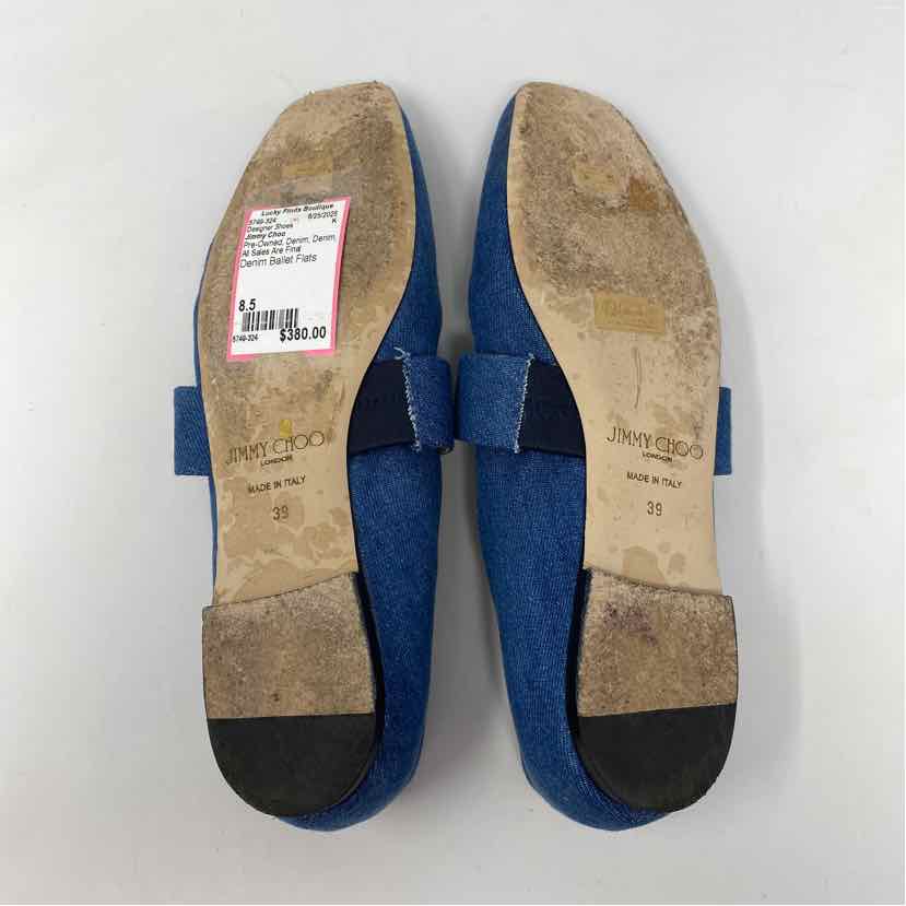 Pre-Owned Jimmy Choo Denim Denim Shoe Size 8.5 Designer Shoes