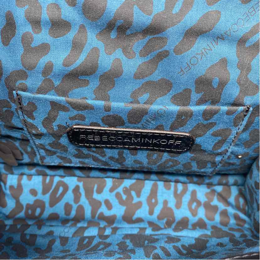 Pre-Owned Rebecca Minkoff Black & Silver Leather Handbag