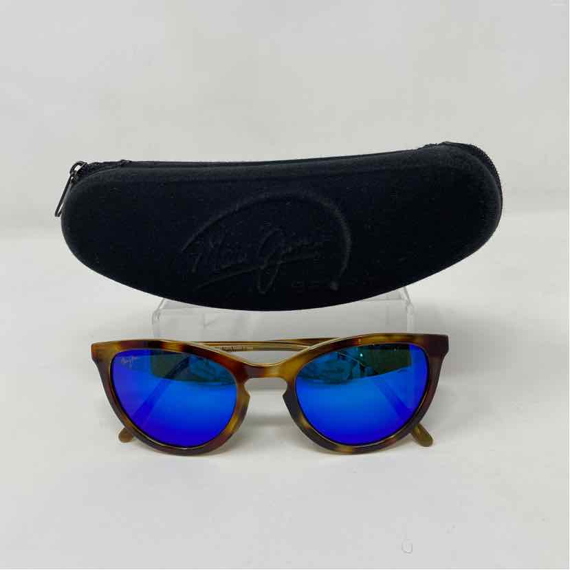Pre-Owned Maui Jim Tortoise Plastic Sunglasses