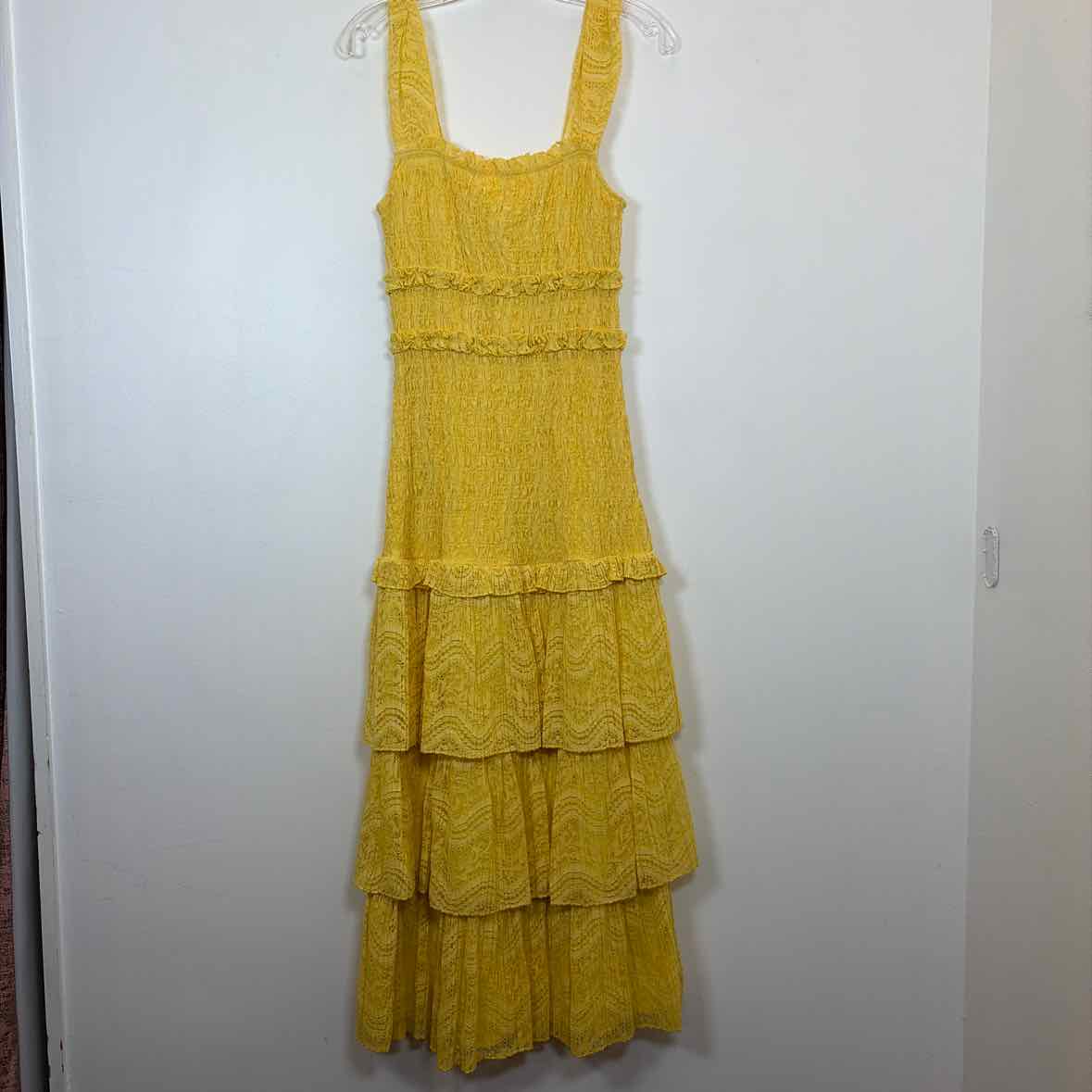 Pre-Owned Size S Saylor Yellow Casual Dress