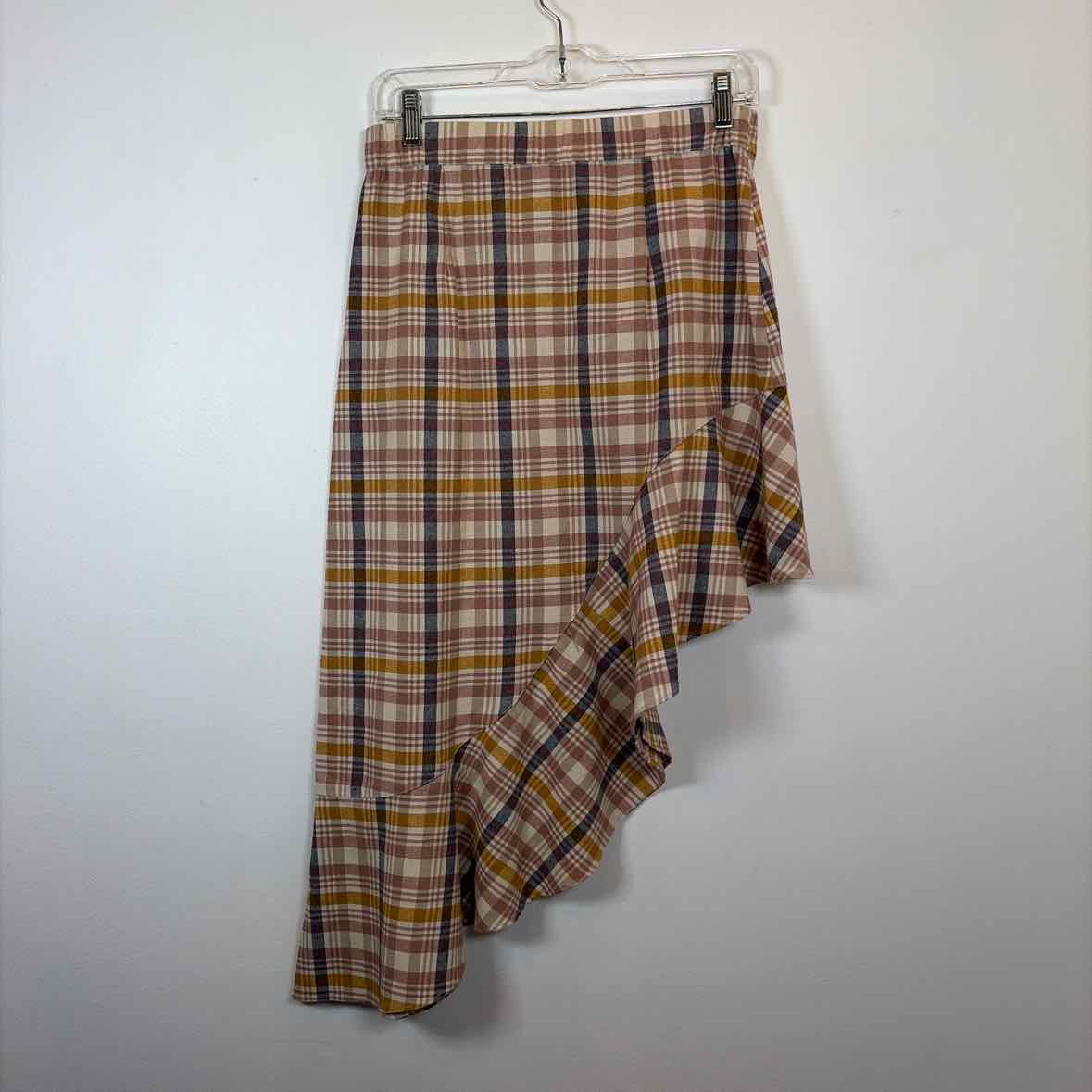 Pre-Owned Size M ZARA Yellow Multi Skirt