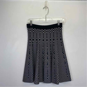 Pre-Owned Size XS Carmen Marc Valvo Black/White Skirt