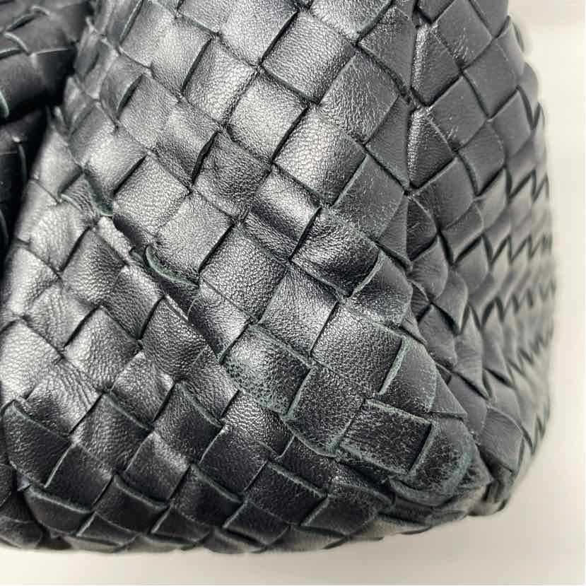 Pre-Owned Bottega Veneta Black Leather Designer Handbag