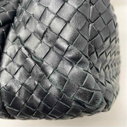 Pre-Owned Bottega Veneta Black Leather Designer Handbag