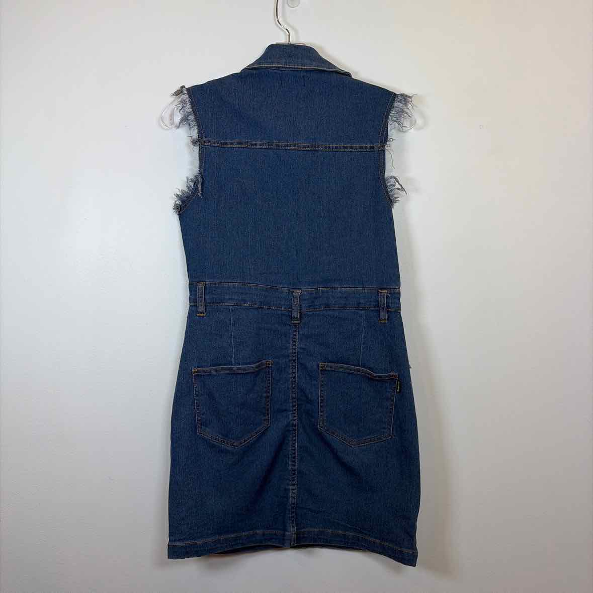 Pre-Owned Size S Bebe Denim Casual Dress