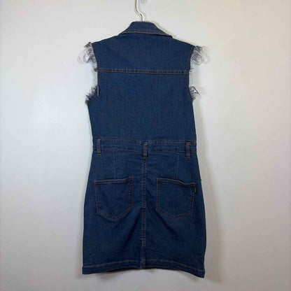 Pre-Owned Size S Bebe Denim Casual Dress
