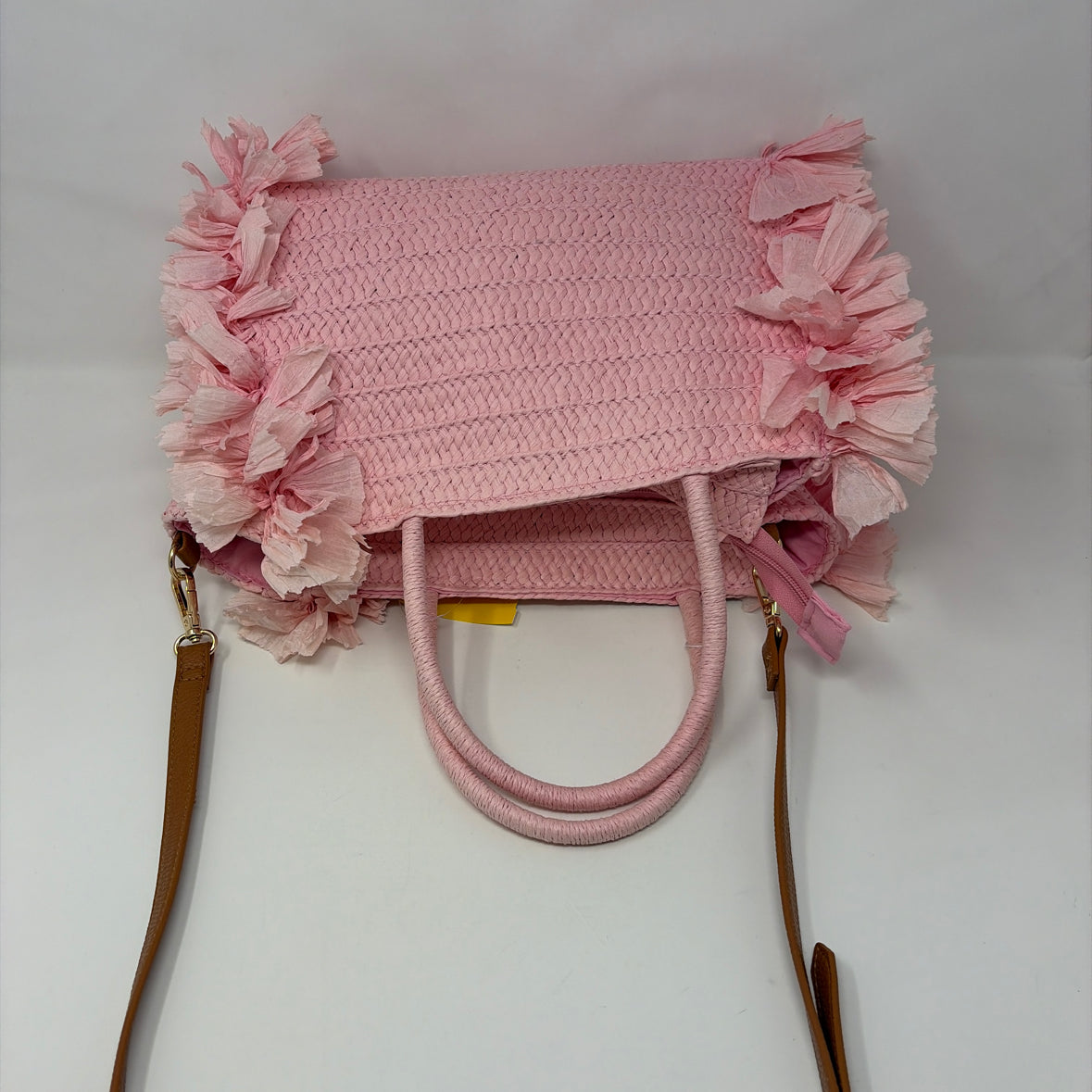 Pre-Owned Shiralea Pink Woven Handbag