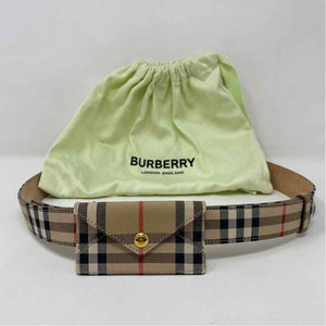Pre-Owned Burberry Plaid Canvas Designer Belt