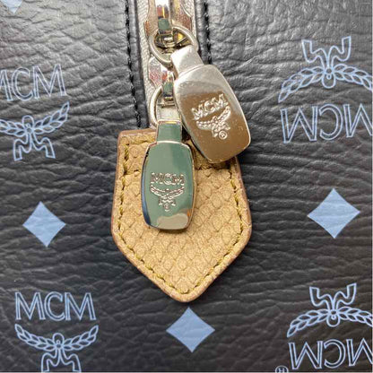 Pre-Owned MCM Black Multi Leather Designer Handbag