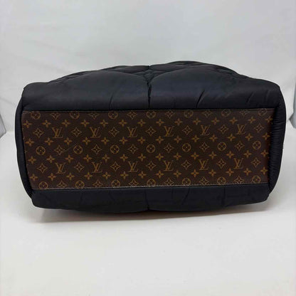Pre-Owned Louis Vuitton Black/Brown Nylon Designer Handbag