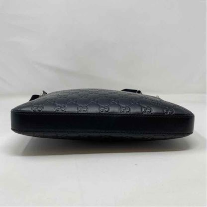 Pre-Owned Gucci Black Leather Designer Handbag