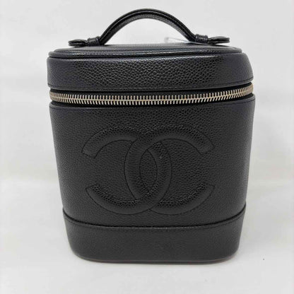 Pre-Owned Chanel Black Leather Designer Handbag