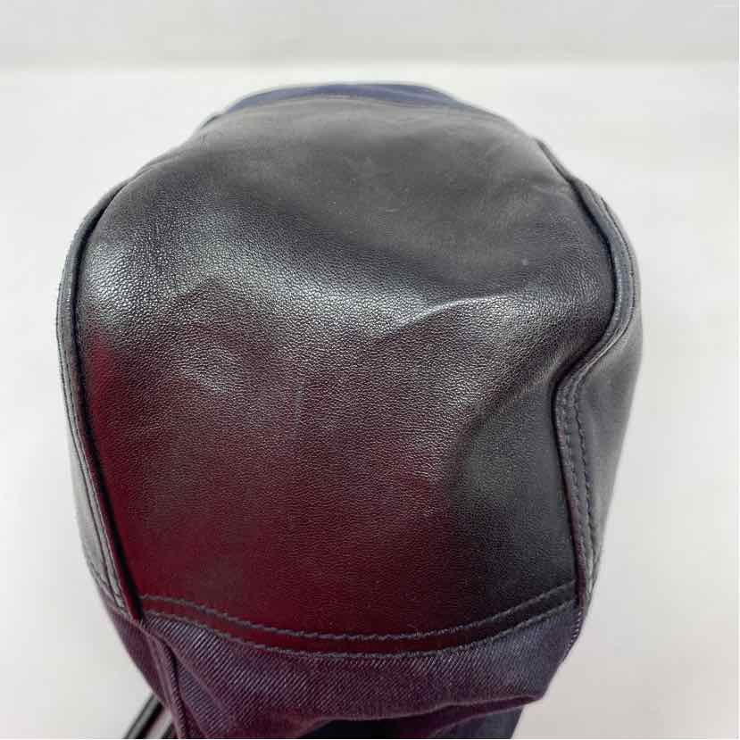 Pre-Owned Prada Black Denim Designer Handbag