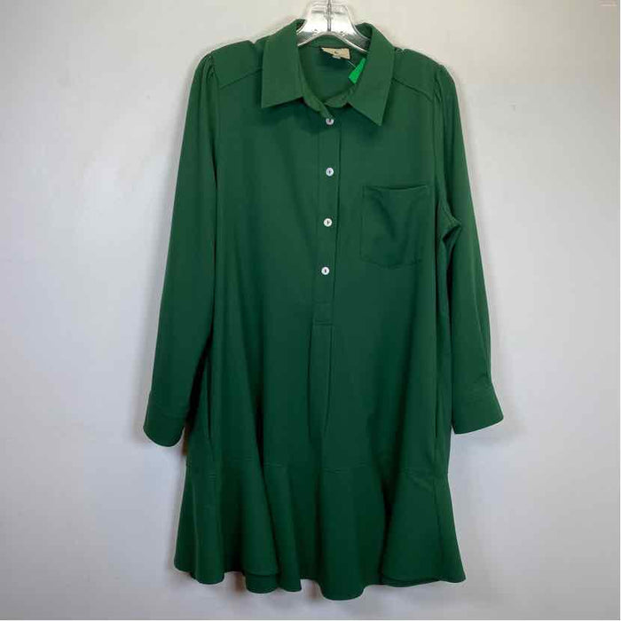 Pre-Owned Size L Tuckernuck Green Casual Dress