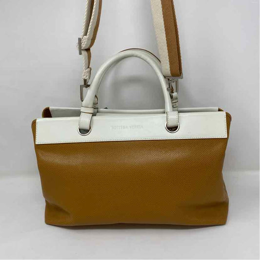 Pre-Owned Bottega Veneta Cognac Leather Designer Handbag