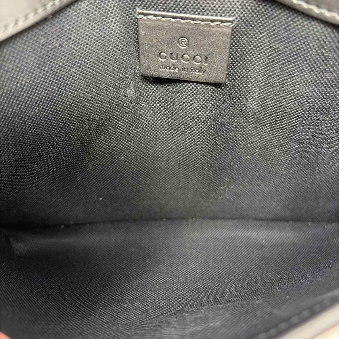 Pre-Owned Gucci Black Canvas Designer Handbag