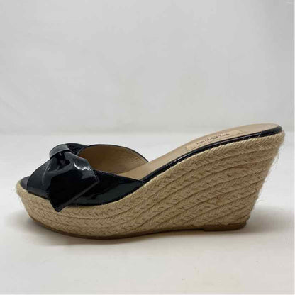 Pre-Owned Valentino Black Patent Shoe Size 7.5 Designer Shoes