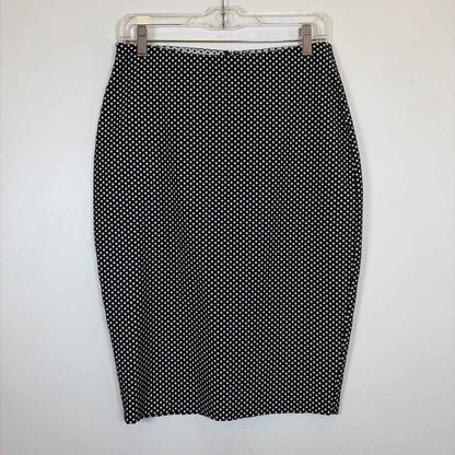 Pre-Owned Size 8/M Bailey 44 Blue Polka Dot Skirt