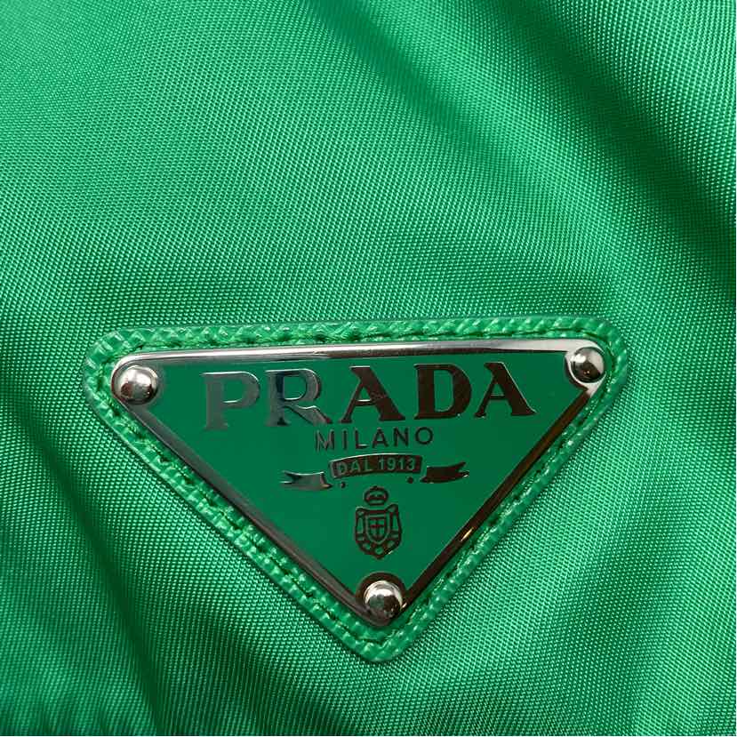Pre-Owned Prada Green Nylon Designer Hats