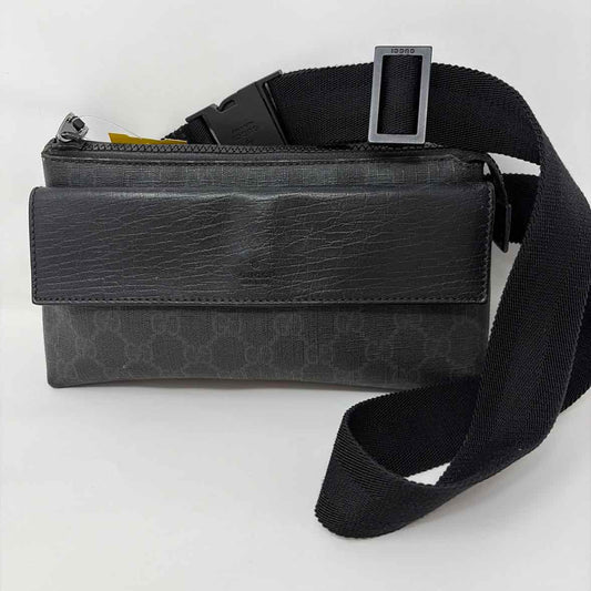 Pre-Owned Gucci Black Canvas Designer Handbag