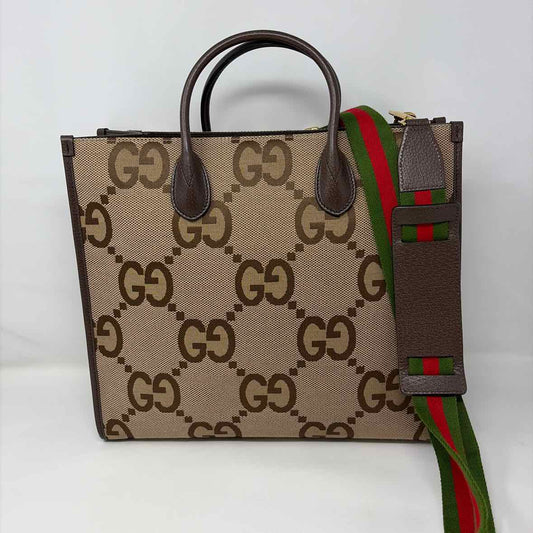 Pre-Owned Gucci Monogram Canvas Designer Handbag