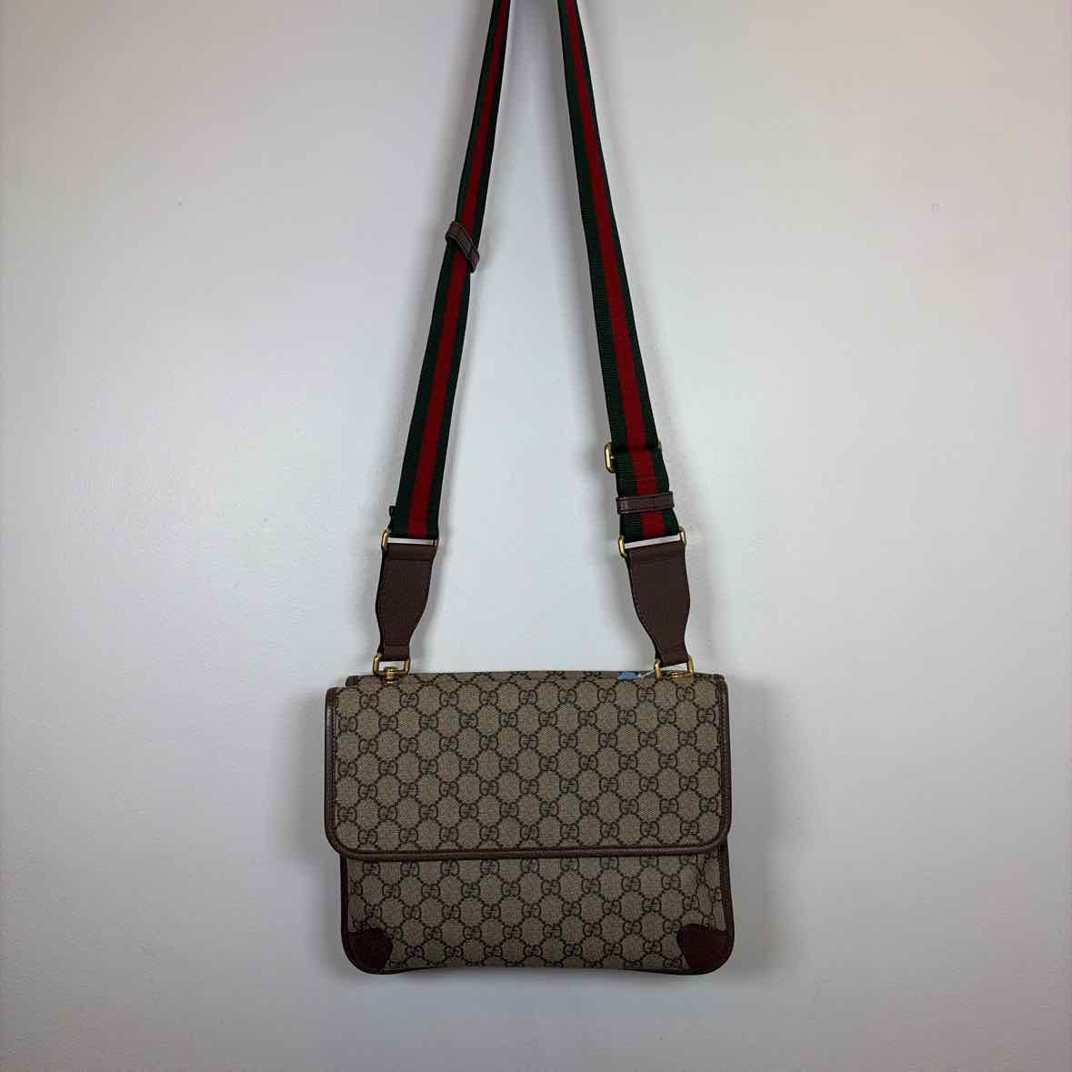 Pre-Owned Gucci Monogram Canvas Designer Handbag