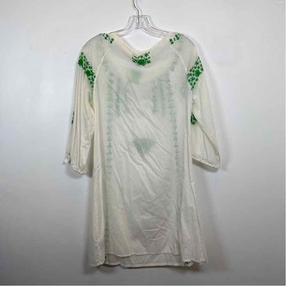 Pre-Owned Size S Christiane Celle White/Green Casual Dress