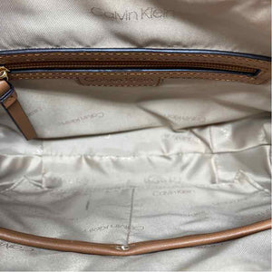 Pre-Owned Calvin Klein Tan faux leather Handbag
