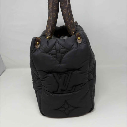 Pre-Owned Louis Vuitton Black/Brown Nylon Designer Handbag